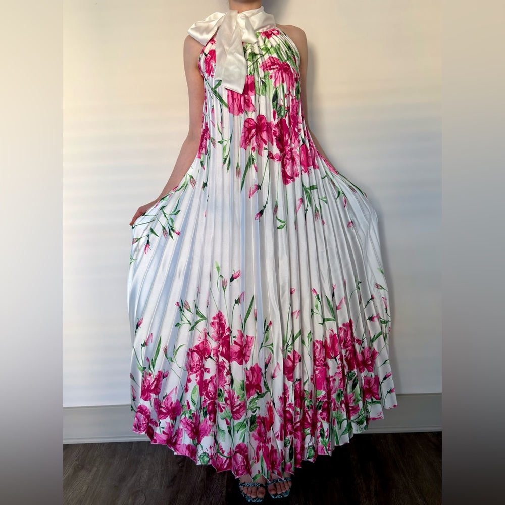 NEW Floral Maxi Dress - Pink and White - Picture 2 of 5